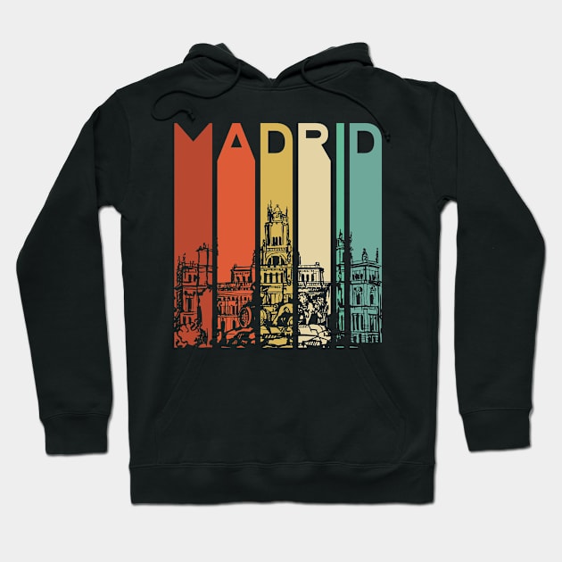 Madrid Espana Spain Catalonia Spanish Espanol Barcelona Euro Hoodie by Shirtsurf